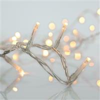 Eurolamp 200 Χριστουγεννιάτικα Λαμπάκια LED Θερμό Λευκό 6m τύπου Βροχή με Διαφανές Καλώδιο 600-11384