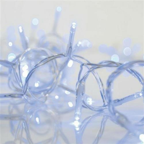 Eurolamp 240 Χριστουγεννιάτικα Λαμπάκια LED Μπλε 2m x 100cm τύπου Κουρτίνα με Διαφανές Καλώδιο και Προγράμματα 600-11369