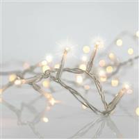 Eurolamp 288 Χριστουγεννιάτικα Λαμπάκια LED Θερμό Λευκό 6m x 60cm τύπου Βροχή με Διαφανές Καλώδιο 600-11352
