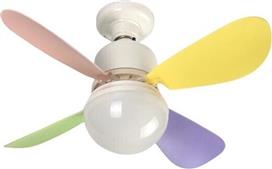 Eurolamp 300-20516 Φωτιστικό-Ανεμιστήρας Οροφής 42cm με Τηλεχειριστήριο Λευκός