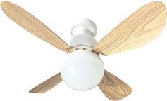 Eurolamp 300-20517 Φωτιστικό-Ανεμιστήρας Οροφής 42cm με Τηλεχειριστήριο Λευκός