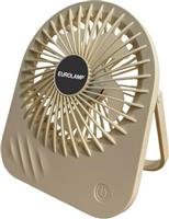 Eurolamp 300-20533 Ανεμιστήρας Επιτραπέζιος Επαναφορτιζόμενος Slim 4.5W Μπεζ