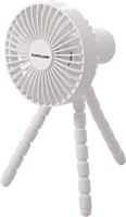 Eurolamp 300-20547 Ανεμιστήρας Επιτραπέζιος Επαναφορτιζόμενος Φ11 Λευκός