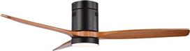 Eurolamp 300-25067 Ανεμιστήρας Οροφής 132cm με Φως και Τηλεχειριστήριο Μαύρος