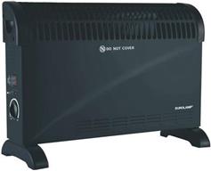 Eurolamp 300-41605 Θερμοπομπός Δαπέδου 2000W 53x19.5cm Μαύρος