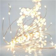 Eurolamp 400 Χριστουγεννιάτικα Λαμπάκια LED Θερμό Λευκό 2.5m τύπου Χταπόδι με Χάλκινο Καλώδιο 600-11715