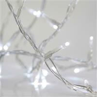 Eurolamp 480 Χριστουγεννιάτικα Λαμπάκια LED Ψυχρό Λευκό 3m x 300cm τύπου Κουρτίνα με Διαφανές Καλώδιο 600-11379