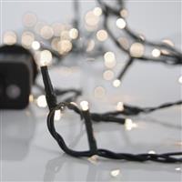 Eurolamp 700 Χριστουγεννιάτικα Λαμπάκια LED Φυσικό Λευκό σε Σειρά με Πράσινο Καλώδιο και Προγράμματα 600-11593