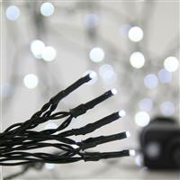 Eurolamp 700 Χριστουγεννιάτικα Λαμπάκια LED Ψυχρό Λευκό 34.95m σε Σειρά με Πράσινο Καλώδιο και Προγράμματα 600-11590
