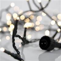 Eurolamp 800 Χριστουγεννιάτικα Λαμπάκια LED Φυσικό Λευκό σε Σειρά με Πράσινο Καλώδιο 600-11312