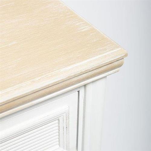 Eurolamp 810-00127 Βιτρίνα Σαλονιού από Μοριοσανίδα με Τζάμι Λευκή 64x34.5x72.5cm