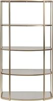 Eurolamp 810-00154 Βιβλιοθήκη Χρυσή 81x30.5x154cm