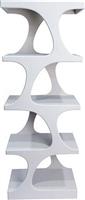 Eurolamp 810-00281 Βιβλιοθήκη Λευκή 60x34x161cm
