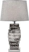 Eurolamp 814-40023 Μεταλλικό Πορτατίφ με Γκρι Καπέλο και Ασημί Βάση