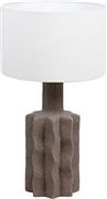 Eurolamp 814-50033 Κεραμικό Πορτατίφ με Λευκό Καπέλο και Γκρι Βάση