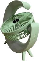 Eurolamp 300-20531 Ανεμιστήρας Επιτραπέζιος Επαναφορτιζόμενος 5W Φ14.5 Πράσινο Μέντας