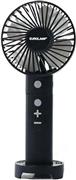 Eurolamp 300-20521 Φ10 Ανεμιστηράκι Χειρός USB Επαναφορτιζόμενο 2200mAh με Power Bank και Φωτισμό Μαύρο