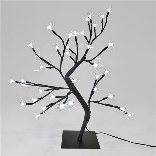 Eurolamp Δέντρο Κερασιά 45cm με 36 Led Λουλούδια Σιλικόνης και Μετασχηματιστή IP44 600-30514