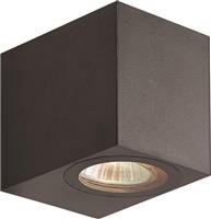 Eurolamp Επιτοίχιο Σποτ Εξωτερικού Χώρου GU10 σε Μαύρο Χρώμα 145-82071