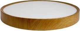 Eurolamp 144-51019 Κλασική Ξύλινη Πλαφονιέρα Οροφής με Ενσωματωμένο LED σε Μπεζ χρώμα 33.5cm