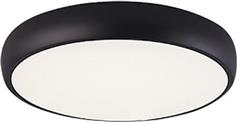 Eurolamp Κλασική Μεταλλική Πλαφονιέρα Οροφής με Ενσωματωμένο LED σε Μαύρο χρώμα 45cm 144-51011