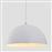 Eurolamp Κλασικό Κρεμαστό Φωτιστικό Μονόφωτο Καμπάνα με Ντουί E27 Λευκό 144-27010