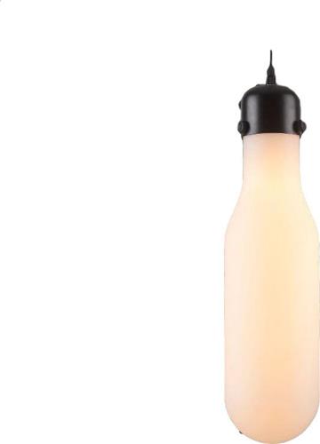 Eurolamp Μήλος Bottle Vintage Κρεμαστό Φωτιστικό Μονόφωτο με Ντουί E27 σε Μπεζ Χρώμα 153-56702