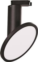Eurolamp Μονό Σποτ με Ενσωματωμένο LED και Φυσικό Φως Μαύρο 145-59401