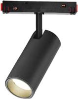 Eurolamp Μονό Σποτ με Ενσωματωμένο LED και Φυσικό Φως Μαύρο 145-59930