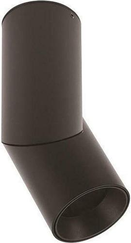 Eurolamp 145-25028 Μονό Σποτ με Ντουί GU10 σε Μαύρο Χρώμα GU10