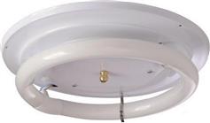 Eurolamp Μοντέρνα Μεταλλική Πλαφονιέρα Οροφής Λευκή 34cm 32W 147-56050