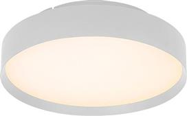 Eurolamp Μοντέρνα Μεταλλική Πλαφονιέρα Οροφής με Ενσωματωμένο LED Λευκή 60cm 144-51002