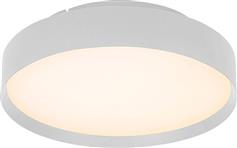 Eurolamp Μοντέρνα Μεταλλική Πλαφονιέρα Οροφής με Ενσωματωμένο LED Λευκή 60cm 144-51002