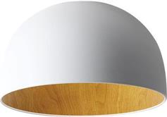 Eurolamp Μοντέρνα Μεταλλική Πλαφονιέρα Οροφής με Ενσωματωμένο LED σε Λευκό χρώμα 35cm 144-51016