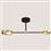 Eurolamp Μοντέρνα Μεταλλική Πλαφονιέρα Οροφής με Ενσωματωμένο LED Χρυσή 92cm 144-10009