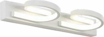 Eurolamp Μοντέρνο Φωτιστικό Τοίχου με Ενσωματωμένο LED και Φυσικό Λευκό Φως Λευκό 47cm 144-80000