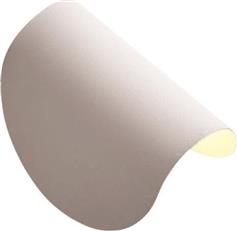 Eurolamp Μοντέρνο Φωτιστικό Τοίχου με Ενσωματωμένο LED και Θερμό Λευκό Φως Λευκό 16.5cm 144-55003