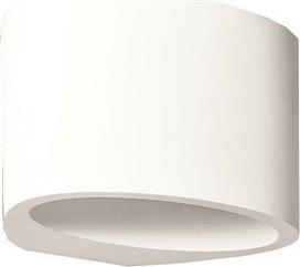 Eurolamp Μοντέρνο Φωτιστικό Τοίχου με Ντουί G9 Λευκό 15cm 147-53300