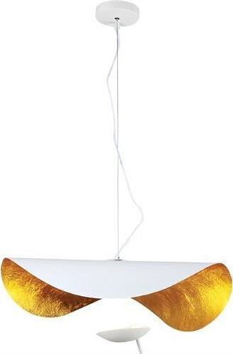 Eurolamp Μοντέρνο Κρεμαστό Φωτιστικό με Ενσωματωμένο LED Λευκό 144-16015