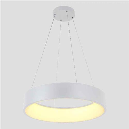 Eurolamp Μοντέρνο Κρεμαστό Φωτιστικό με Ενσωματωμένο LED Λευκό 144-17013