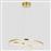 Eurolamp Μοντέρνο Κρεμαστό Φωτιστικό με Ενσωματωμένο LED Χρυσό 144-15021