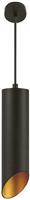Eurolamp Μοντέρνο Κρεμαστό Φωτιστικό Μονόφωτο με Ντουί GU10 σε Μαύρο Χρώμα 145-25504