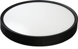 Eurolamp 144-51018 Πλαφονιέρα Οροφής με Ενσωματωμένο LED σε Μαύρο χρώμα 33.5cm