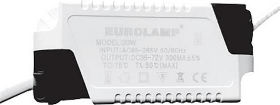 Eurolamp Ρυθμιζόμενο Τροφοδοτικό LED IP20 Ισχύος 20W με Τάση Εξόδου 38-64V 145-68097