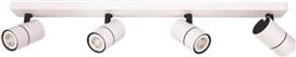 Eurolamp 145-25009 Σποτ με 4 Φώτα και Ντουί GU10 Λευκό