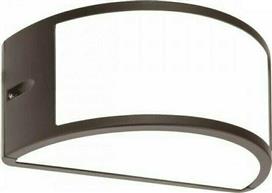 Eurolamp 145-20211 Στεγανή Επιτοίχια Πλαφονιέρα Εξωτερικού Χώρου E27 σε Μαύρο Χρώμα