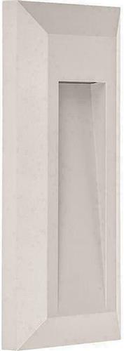 Eurolamp 145-52058 Στεγανή Επιτοίχια Πλαφονιέρα Εξωτερικού Χώρου με Ενσωματωμένο LED 1W 220-240V σε Λευκό Χρώμα