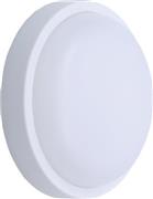 Eurolamp 145-20039 Στεγανή Επιτοίχια Πλαφονιέρα Εξωτερικού Χώρου με Ενσωματωμένο LED σε Λευκό Χρώμα