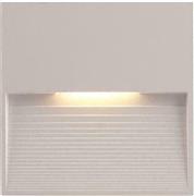 Eurolamp Στεγανή Επιτοίχια Πλαφονιέρα Εξωτερικού Χώρου με Ενσωματωμένο LED σε Λευκό Χρώμα 145-52101