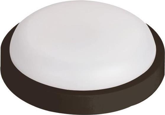 Eurolamp 145-20031 Στεγανή Επιτοίχια Πλαφονιέρα Εξωτερικού Χώρου με Ενσωματωμένο LED σε Μαύρο Χρώμα